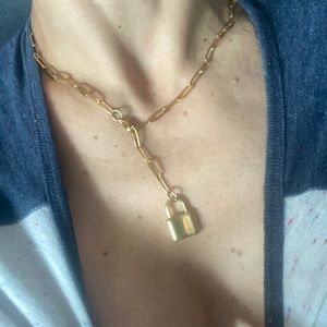 Ellie Vail gold plated  chain with lock